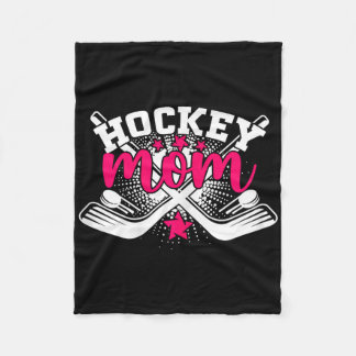 Stolze Hockey-Mutter Wintersport Eishockey-Mama Fleecedecke