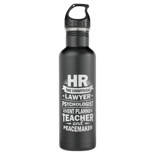 Stolze Humanressourcen Edelstahlflasche (Vorderseite)