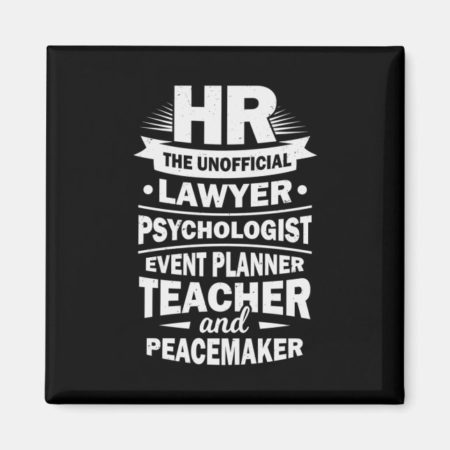 Stolze Humanressourcen Magnet (Vorne)