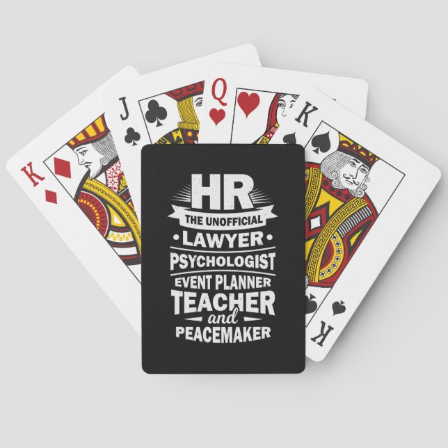 Stolze Humanressourcen Spielkarten (Rückseite)