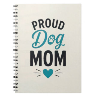 Stolze Hunde-Mama Hunde-Liebhaberin Typografie-Des Notizblock