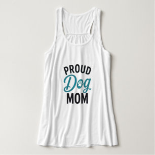 Stolze Hunde-Mama Hunde-Liebhaberin Typografie-Des Tank Top