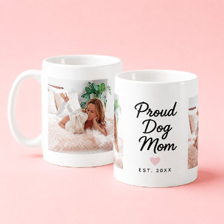 Stolze Hundemutter Benutzerdefinierte 2-Foto-Hunde Kaffeetasse