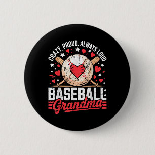 Stolze immer laute Oma Baseball Oma Mütter Button