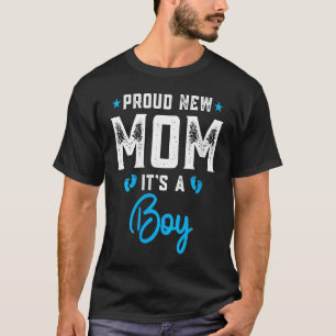 Stolze Junge Mutter, es ist ein Junge, der Mama Mo T-Shirt