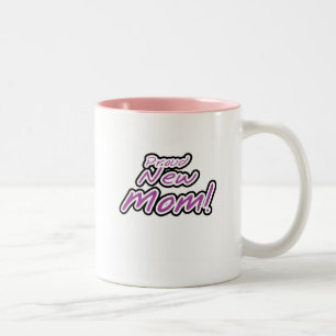 Stolze Junge Mutter Lila Textzüge und Geschenke Zweifarbige Tasse
