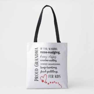 Stolze Katzen- und Hunde-Oma-Tasche Tasche