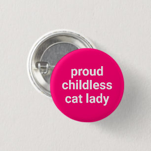 Stolze katzenlose Typografie komisch heiß rosa Button