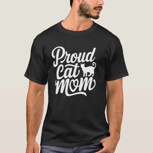 stolze Katzenmutter T-Shirt (Vorderseite)