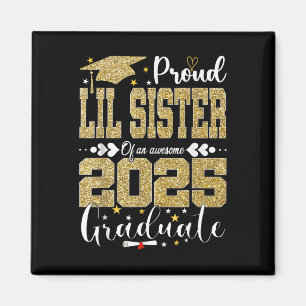 Stolze kleine Schwester eines großartigen Absolven Magnet