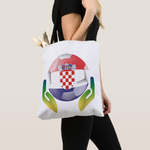 Stolze kroatische Fußball-Fan-Kunst Tasche