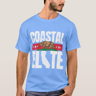 Stolze Küsten-Elite Kalifornien Bär Liberaler T-Shirt