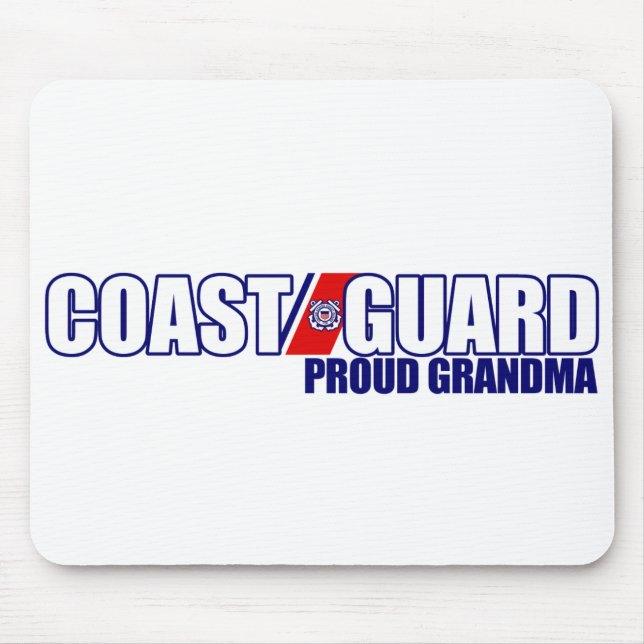 Stolze Küstenwache-Großmutter Mousepad (Vorne)