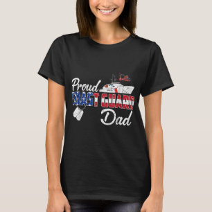Stolze Küstenwache Vater US Veteran Familie Matchi T-Shirt