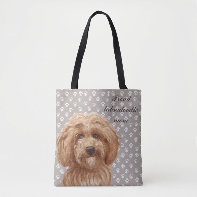 Stolze Labradoodle Mamma <3 Tasche (Vorderseite)