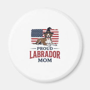 Stolze Labrador-Mama-patriotisches Hund-Halloween- Magnet