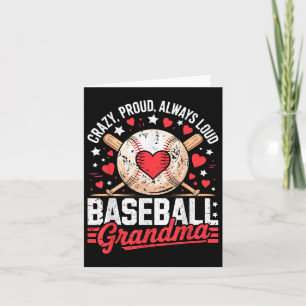Stolze Lautstarke Oma Baseball Oma Mütter Karte