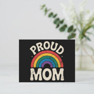 Stolze LGBTQ-Mutter Gay Pride Regenbogen Muttertag Postkarte