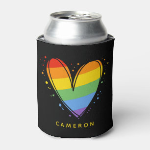 Stolze Liebe Herz Gay Rainbow LGBTQ kann kühler we Dosenkühler