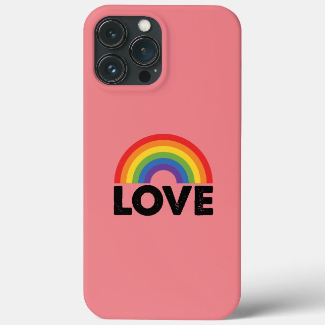 Stolze Liebe ist Liebe Gay Equality Rainbow LGBTQ Case-Mate iPhone Hülle (Rückseite)
