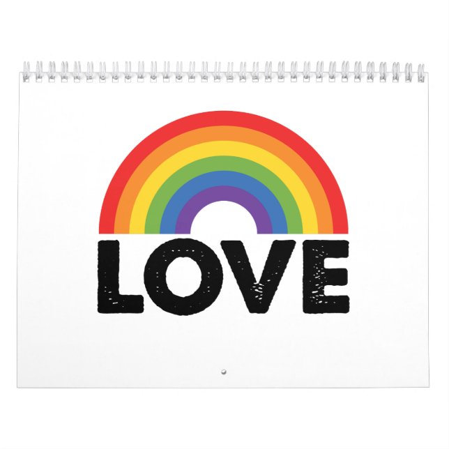 Stolze Liebe ist Liebe Gay Equality Rainbow LGBTQ Kalender (Titelbild)
