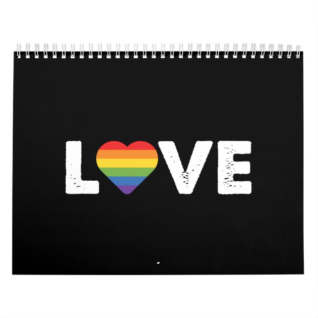 Stolze Liebe ist Liebe Gay Equality Rainbow LGBTQ Kalender (Titelbild)
