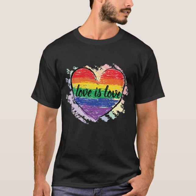 Stolze Liebe ist Liebe T-Shirt (Vorderseite)