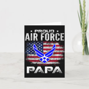 Stolze Luftwaffe Papa mit amerikanischem Flag Gift Karte