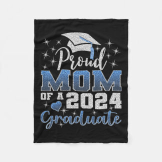 Stolze Mama 2024 Graduate Phantastische Uni Fleecedecke