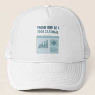 Stolze Mama 2025 Gesundheitsadmin Grad Art Truckerkappe