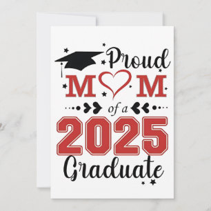 Stolze Mama 2025 Graduate Abschluss Muttertag Dankeskarte