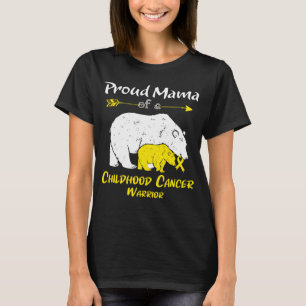 Stolze Mama-Bär-Krebsbewusstsein im Kindesalter T-Shirt