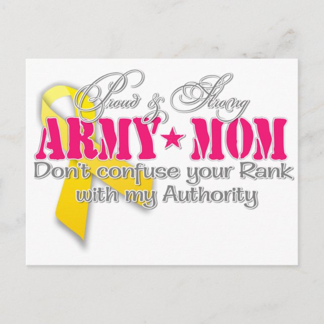 Stolze Mama der Armee Postkarte (Vorderseite)
