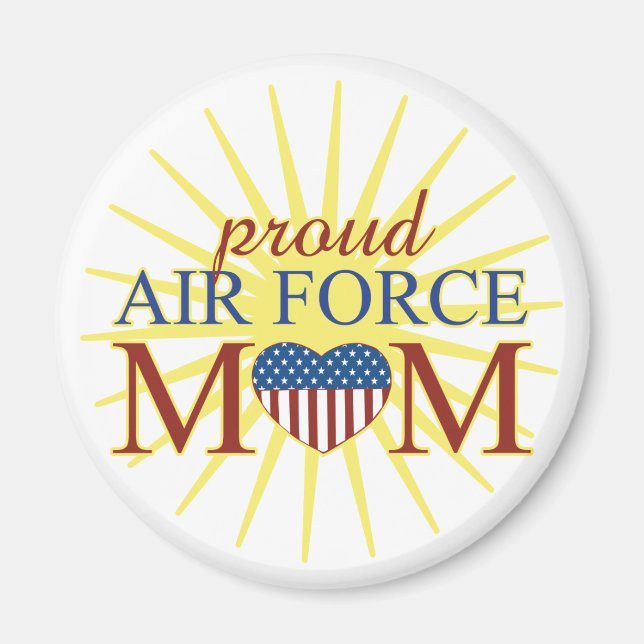 Stolze Mama der Luftwaffe Magnet (Vorne)