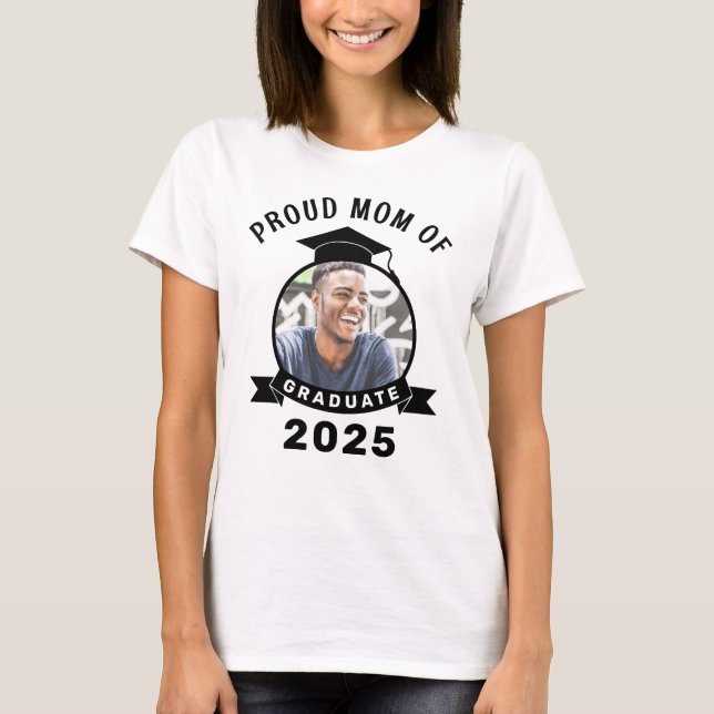 Stolze Mama des Abschlusses 2025 T-Shirt (Vorderseite)