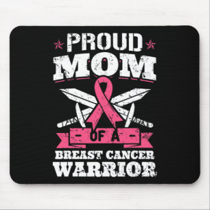 Stolze Mama des Brustkrebs Krieger rosa Bewusstsei Mousepad