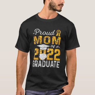 Stolze Mama einer 2022-Graduate-Gesichtsmaske T-Shirt