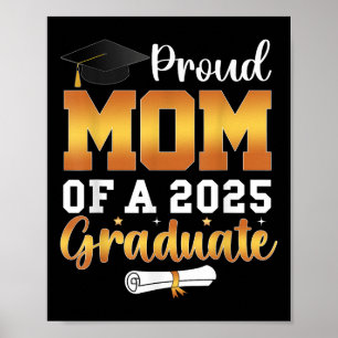 Stolze Mama einer 2025-Grad-Senior-Cl von 2025 Poster