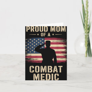 Stolze Mama einer Combat Medic Veterans Day Mama G Karte