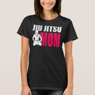 Stolze Mama einer Jiu Jitsu Kämpferin Bjj Mutter T-Shirt