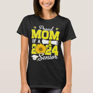 Stolze Mama einer Klasse von 2024 Graduate Sunflow T-Shirt