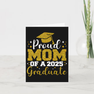 Stolze Mama eines 2025 Graduate Family Abschlusses Karte