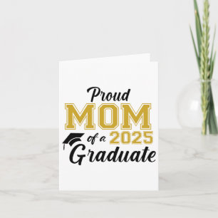 Stolze Mama eines 2025 Graduate Mama Abschluss 202 Karte