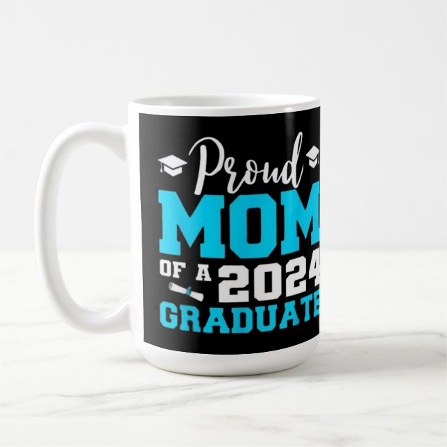 Stolze Mama eines Abschlusses der Graduate School  Kaffeetasse (Links)