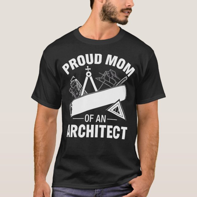 Stolze Mama eines Architekten T-Shirt (Vorderseite)