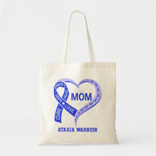 Stolze Mama eines Ataxia Warrior Blue Ribbon Match Tragetasche