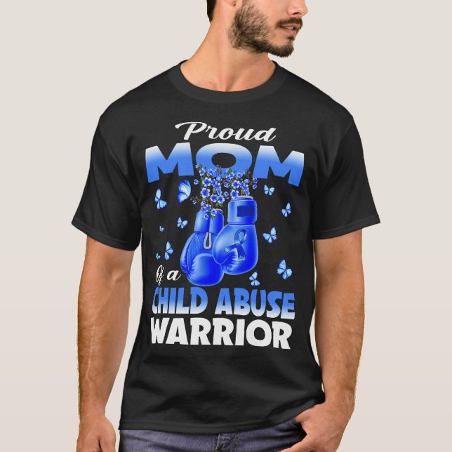 Stolze Mama eines Boxins für das Bewusstsein eines T-Shirt (Vorderseite)