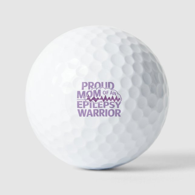 Stolze Mama eines Epilepsie-Kriegers Ihre Unterstü Golfball (Vorderseite)