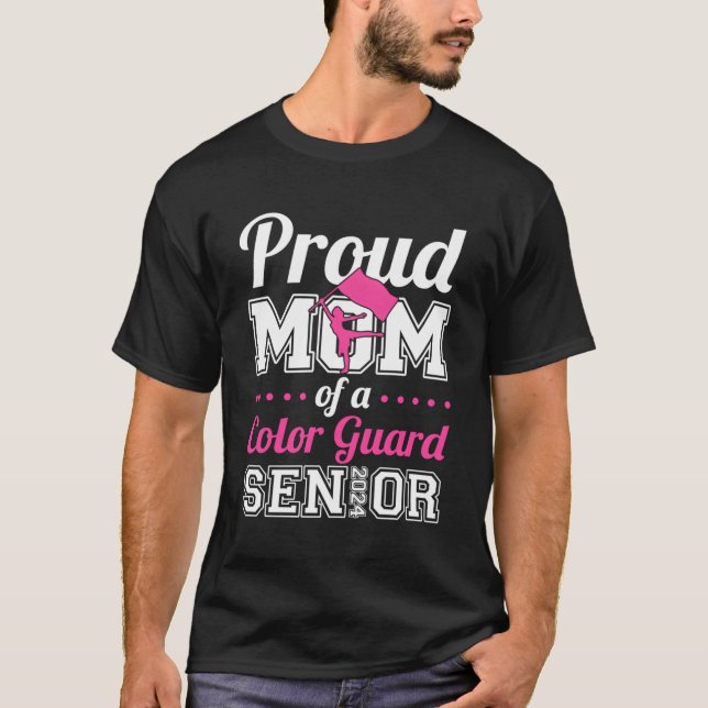 Stolze Mama eines Farbwächter Senior 2024 T-Shirt (Vorderseite)