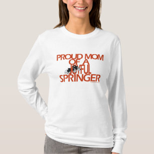 Stolze Mama eines frohen Springer-Schaufel-Shirts T-Shirt